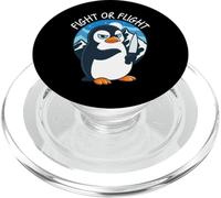 Fight Or Flight Meme Penguin PopSockets PopGrip for MagSafe