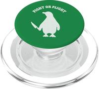 Fight Or Flight Meme Penguin With Knife Humor PopSockets PopGrip for MagSafe