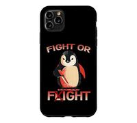 Fight Or Flight Penguin Antarctica Animal Humor Vogel Motif Case for iPhone 11 Pro Max