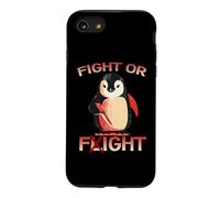 Fight Or Flight Penguin Antarctica Animal Humor Vogel Motif Case for iPhone SE (2020) / 7/8