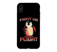 Fight Or Flight Penguin Antarctica Animal Humor Vogel Motif Case for iPhone XS Max