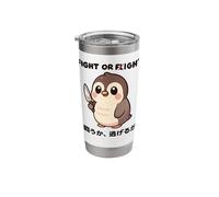 Fight Or Flight Penguin Stainless Steel Insulated Tumbler