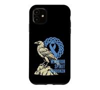 Fight Prostate Cancer - Warrior Spirit Unbroken Norse Viking Case for iPhone 11
