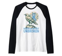 Fight Prostate Cancer - Warrior Spirit Unbroken Viking Raglan Baseball Tee