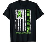 Fight Stigma Mental Health Matters Mental Health Awareness T-Shirt S-5XL1634(Large)