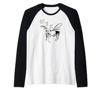 Fight the Bite Mosquito TShirt - Lyme Disease repellent Raglan Baseball Tee