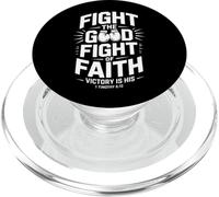 Fight The Good Fight Of Faith Bible Verse Christian PopSockets PopGrip for MagSafe