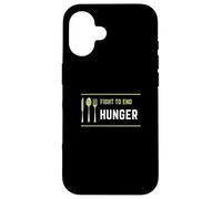 Fight to End Hunger: Food Poverty Insecurity Awareness Case for iPhone 16