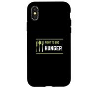 Fight to End Hunger: Food Poverty Insecurity Awareness Case for iPhone X/XS