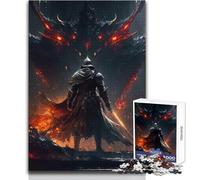 Fight with The Boss of Hel 1000 Adult Pieces Jigsaw Puzzle Educational Fun Learning Activity Game Perfect Thoughtful Gift for Any Occasion Size 38x26cm