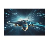 Fighter 1000 Piece Jigsaw Puzzle- Brain Teaser Game for Adults & Children - Educational Activities Wooden Jigsaws （75×50cm）