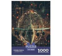 Fighter Aircraft Jigsaw Puzzles for Adult Difficult Challenges 1000 Piece Difficult Hard Jigsaw Puzzles for Man And Woman with Letters on Back 38x26cm/1000pcs