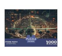 Fighter Aircraft Jigsaw Puzzles Puzzles for Adults Kids. 1000 Pieces Great Gifts Challenge Toy Educational Game Home Decoration for Educational Games Gifts 38x26cm/1000pcs