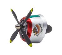 Fighter Aircraft Model Car Vent Clip on Scent Dispenser with Moving Rotor and Essential Retro Armed Car Gift