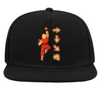Fighter Arrows 5 Panel Snapback Flat Visor Baseball Hat Black