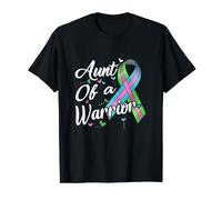 Fighter Aunt Of A Warrior Metastatic Breast Cancer T-Shirt