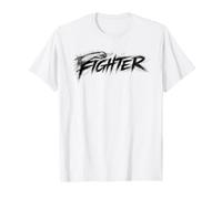 Fighter Boxing Line Art Fighter Workout Gym Combat Gift T-Shirt
