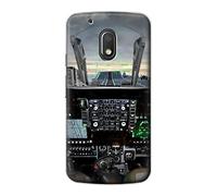 Fighter Jet Aircraft Cockpit Case Cover For Motorola Moto G4 Play