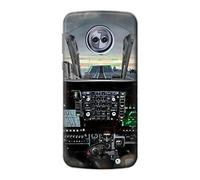 Fighter Jet Aircraft Cockpit Case Cover For Motorola Moto G6 Plus