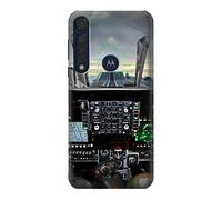 Fighter Jet Aircraft Cockpit Case Cover For Motorola Moto G8 Plus