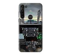 Fighter Jet Aircraft Cockpit Case Cover For Motorola Moto G8 Power