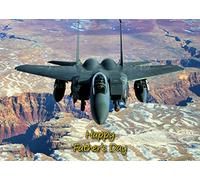 Fighter Jet Plane Fathers Day Card
