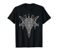 Fighter Jet Technical Drawing T-Shirt
