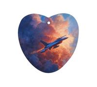 Fighter Jet through The Sky Automotive Air Fresheners Love form