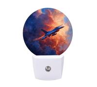 Fighter Jet Through The Sky Funny LED Night Lights 11.2x5x7.5cm