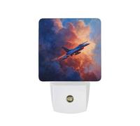Fighter Jet Through The Sky Funny LED Night Lights 11.5x7.5x5cm