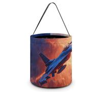 Fighter Jet through The Sky Halloween Tricking Or Treating Bag