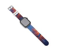 Fighter Jet through The Sky Silicone Smartwatch Replacement Bands Compatible with IWatch Wristbands Strap