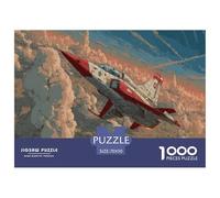 Fighter Jets Flying Above The Clouds Jigsaw Puzzles 1000-Piece for Adults Classic Impossible Puzzle Toys Home Decoration