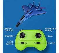 Fighter models toys | 2.4GHz RC Fighter Plane models toys | Pull Back Foam Aircraft Airplane With Light | Long-Term Use | Short Charging Time | 28.5x21x7.5cm | For Beginners & Kids