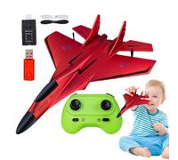 Fighter models toys | 2.4GHz RC Fighter Plane models toys | Pull Back Foam Aircraft Airplane With Light | Long-Term Use | Short Charging Time | 28.5x21x7.5cm | For Beginners & Kids