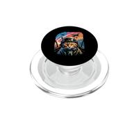 Fighter Pilot Cat Aviation Jet Warplane Sunset Sky PopSockets PopGrip for MagSafe