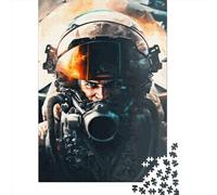 Fighter Pilots Jigsaw Puzzles Puzzles for Adults Kids. 1000 Pieces Great Gifts Challenge Toy Educational Game Home Decoration for Educational Games Gifts 1000pcs (38x26cm)