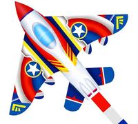 Fighter Plane Kite for Kids & Adults, Easy to Fly, Ideal for Beginners
