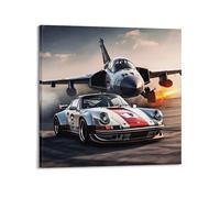 Fighter Plane Poster MiG-25 Foxbat Fighter Aircraft Fighter Jet Decorative Painting Canvas Poster 20x20inch(50x50cm)