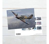 Fighter Planes 2026 Wall Calendar - Month-to-View - Available in Square, Slim, A4 & Mini Formats - 12 Historic & Modern Military Aircraft (A4 Stapled)