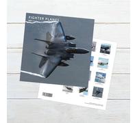 Fighter Planes 2026 Wall Calendar - Month-to-View - Available in Square, Slim, A4 & Mini Formats - 12 Historic & Modern Military Aircraft (Square)