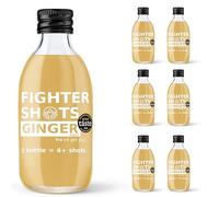 Fighter Shots Fresh & Fiery Ginger Dosing Bottles (6x250ml/24+ Shots) | Award Winning | Boosts Energy | Natural/No Nasties