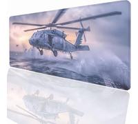 Fighter War Mouse Mat 47.4x23.7 inch Large Gaming Mouse Pad Desk Mat Stitched Edges, Non Slip Rubber Base, Waterproof Surface, Computer Accessories for Home Office Decor Gift LMDT4271