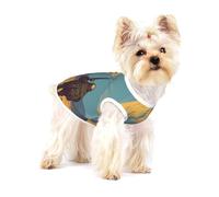 Fighting Aliens Cotton Dog Shirt - Soft Breathable Dog Shirt for Dogs Cats Boy Girl Pet Tshirt,Suitable for Small Pets