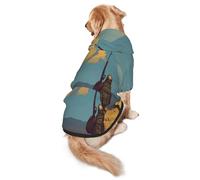 Fighting Aliens Dog Hoodie – Soft & Breathable Polyester Pet Clothes for Medium, and Large Dogs