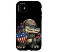 Fighting Alligator Costume for USA Military Lovers Case for iPhone 11