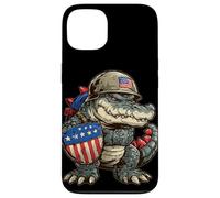 Fighting Alligator Costume for USA Military Lovers Case for iPhone 13