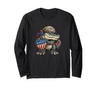 Fighting Alligator Costume for USA Military Lovers Long Sleeve T-Shirt