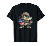 Fighting Alligator Costume for USA Military Lovers T-Shirt