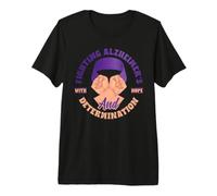 Fighting Alzheimer's with Hope and Determination Premium T-Shirt